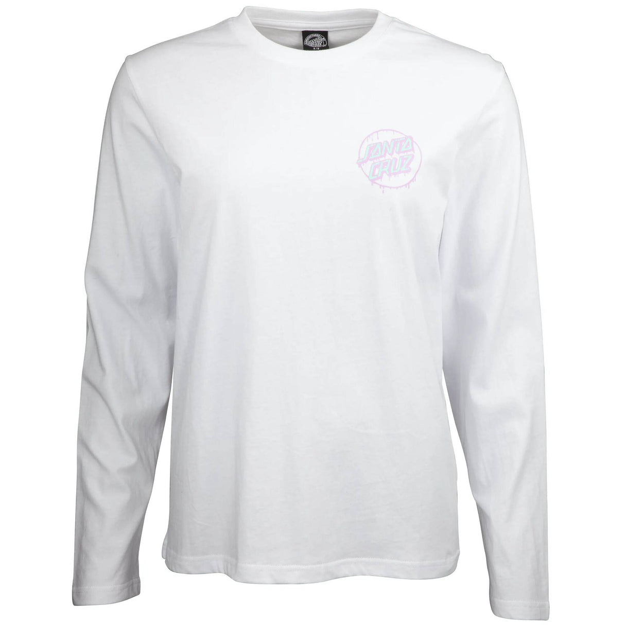 Santa Cruz Womens Drippy Dot Long Sleeve T Shirt - White