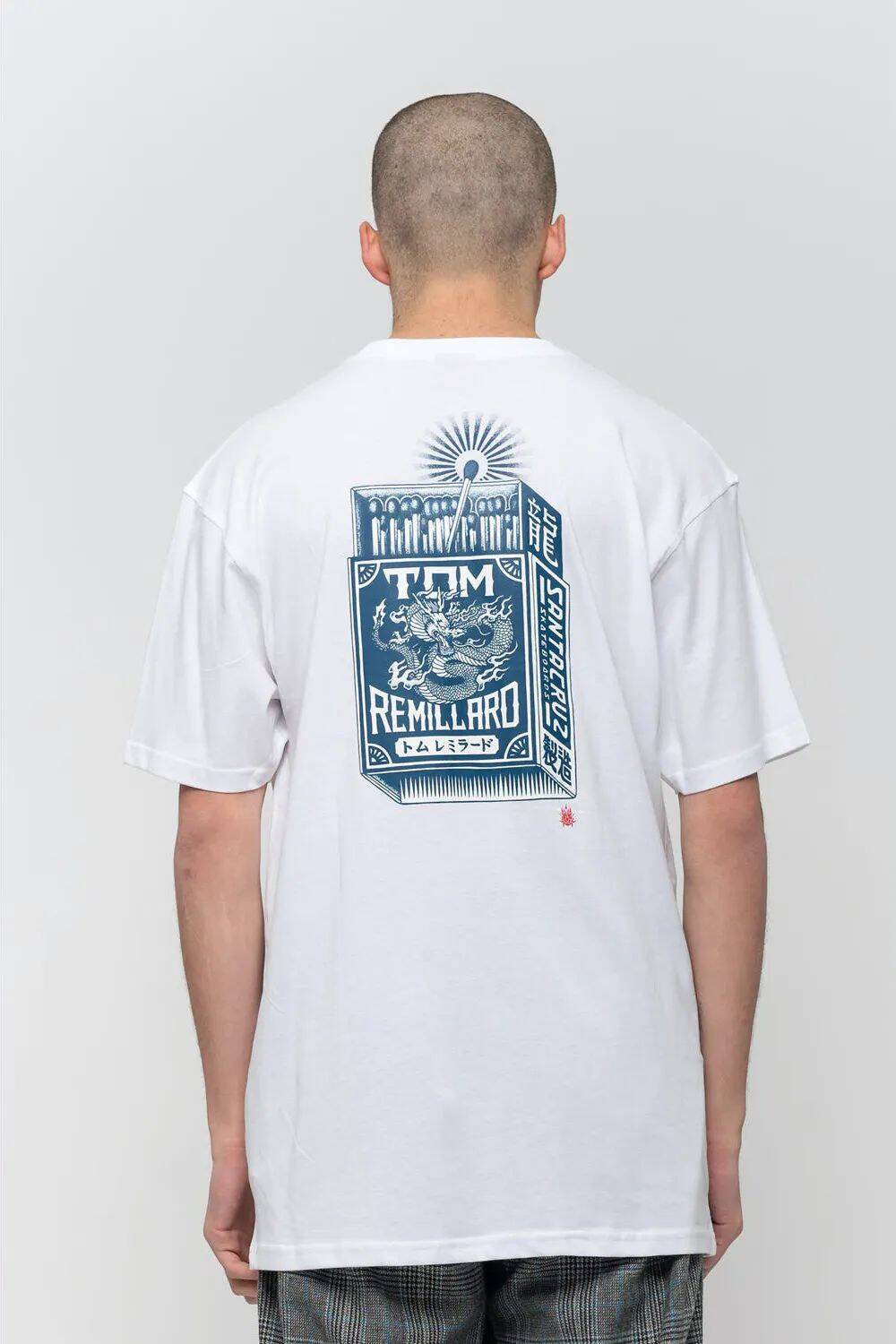 Santa Cruz Remillard Mako Matchbox T Shirt - White