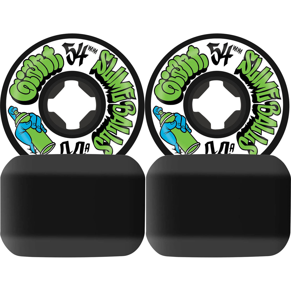 Santa Cruz Mike Giant Speed Balls Skateboard Wheels - Black 54mm