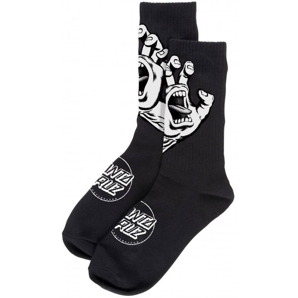 Santa Cruz Screaming Hand Mono Socks - Black