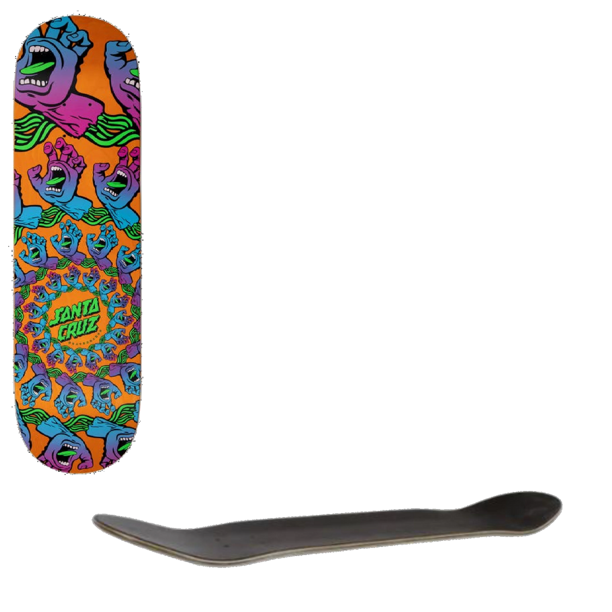 Santa Cruz Mandala Hand Skateboard Deck - Multi 8.125''