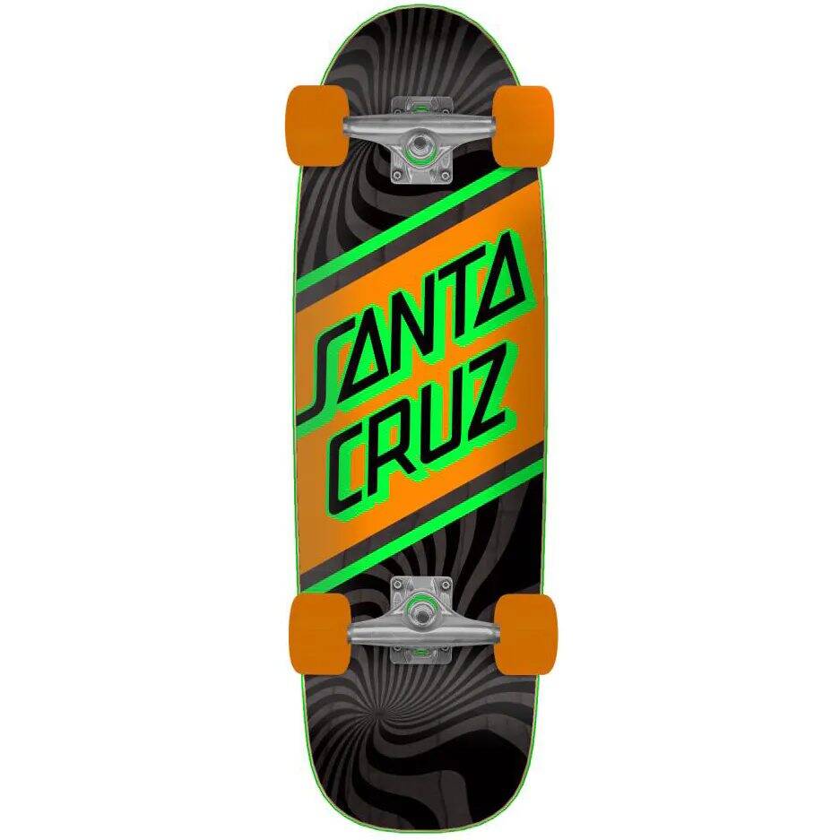 Santa Cruz Street Skate Street Complete Cruiser Skateboard - Black/Orange 29.05''