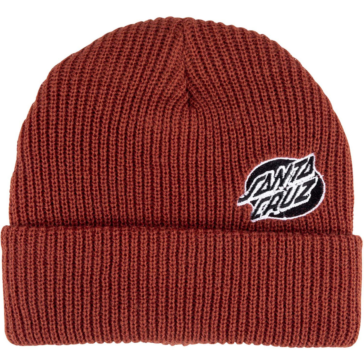 Santa Cruz Mono Lined Oval Dot Beanie - Teracotta