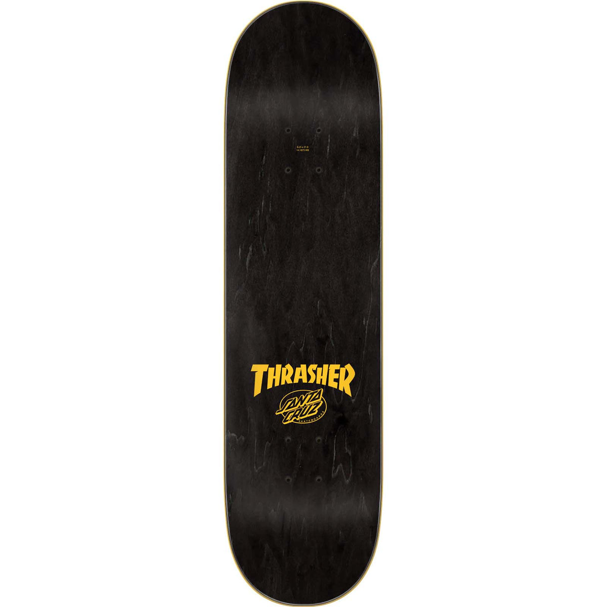 Santa Cruz x Thrasher Screaming Flame Logo Skateboard Deck - Navy 8.25"