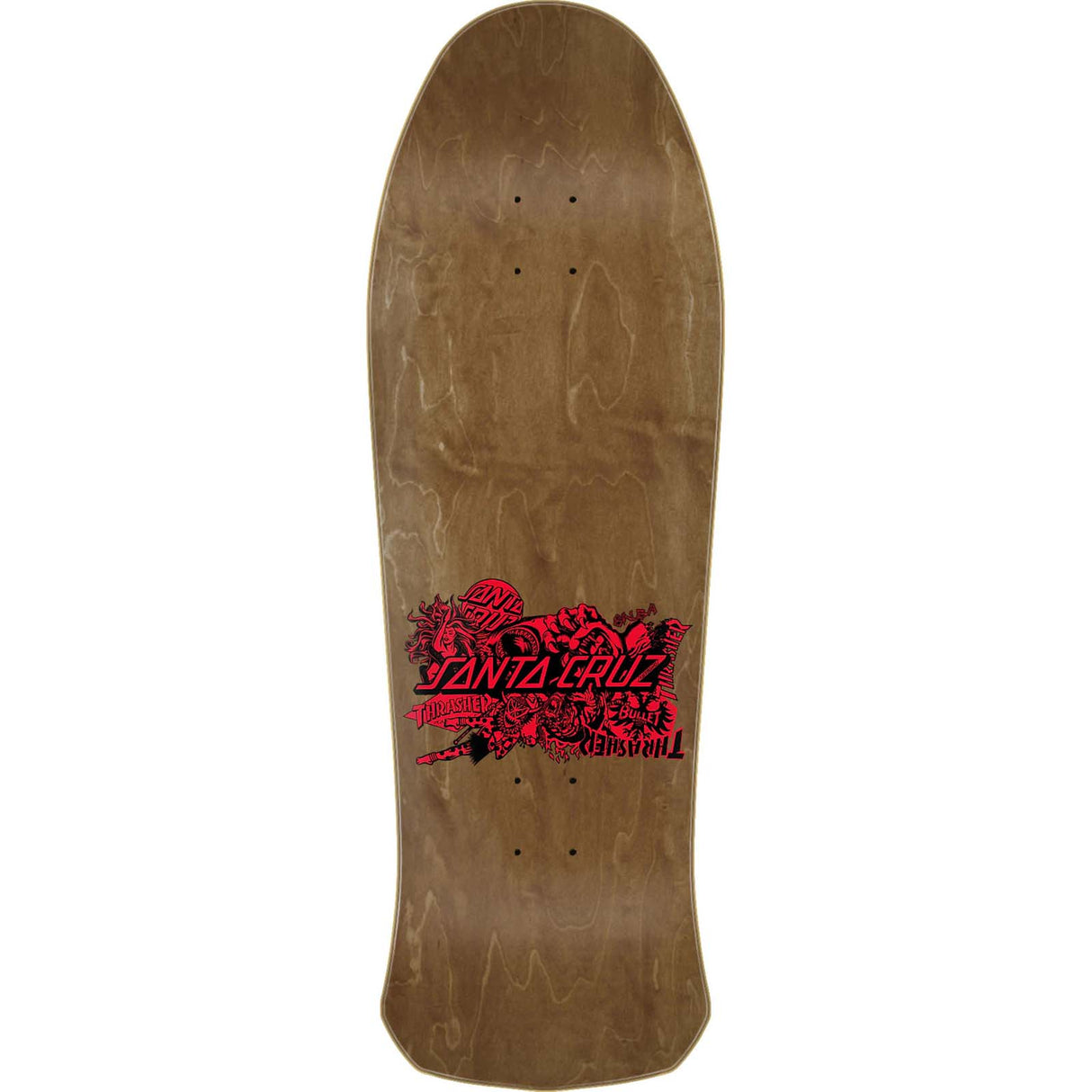 Santa Cruz x Thrasher Salba Oops Skateboard Deck - Brown/Multi 10.4"