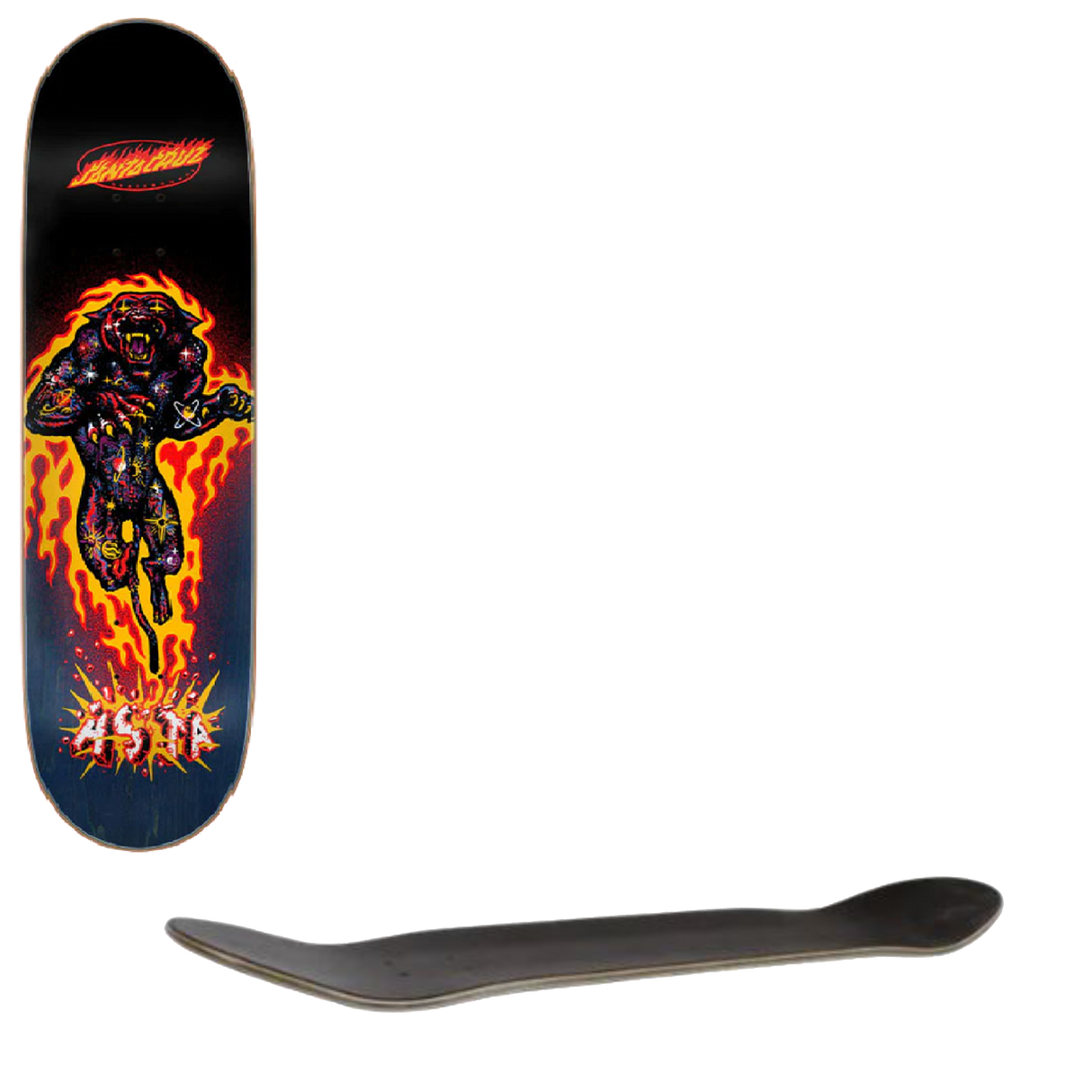 Santa Cruz Asta Cosmic Cat VX Skateboard Deck 8"