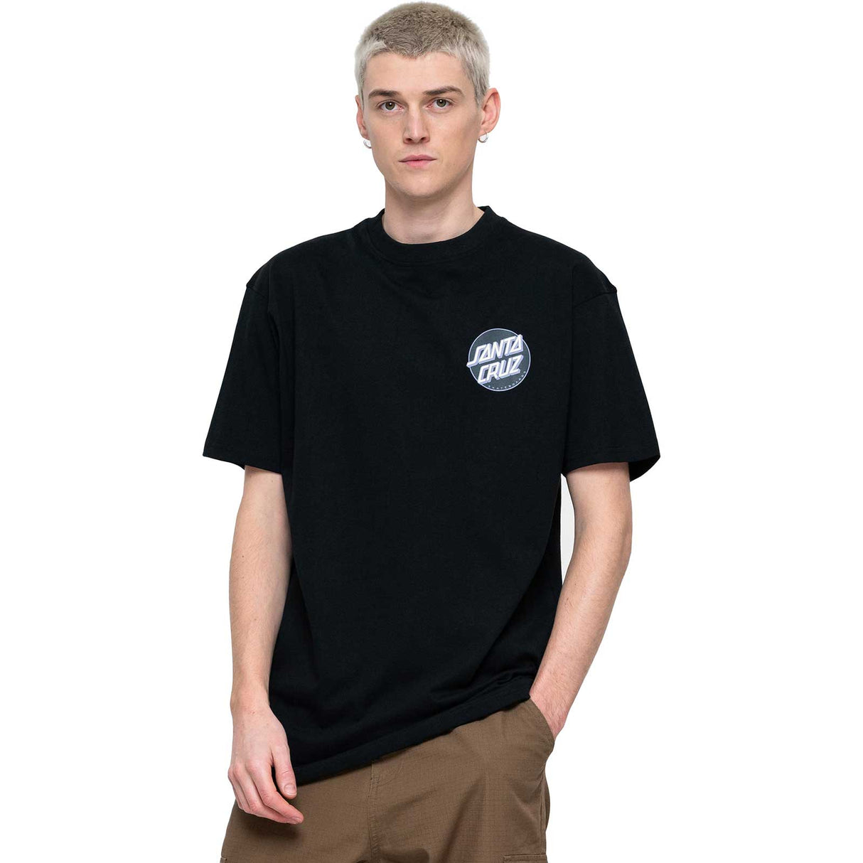 Santa Cruz Botanic Skull T Shirt - Black