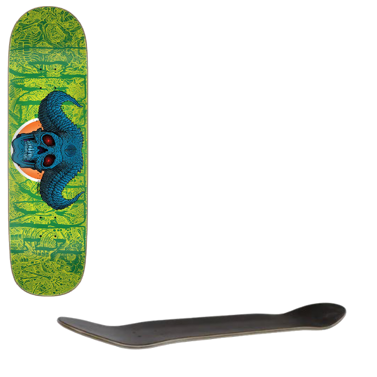 Creature Demon Skull Everslick Skateboard Deck - 8.59"