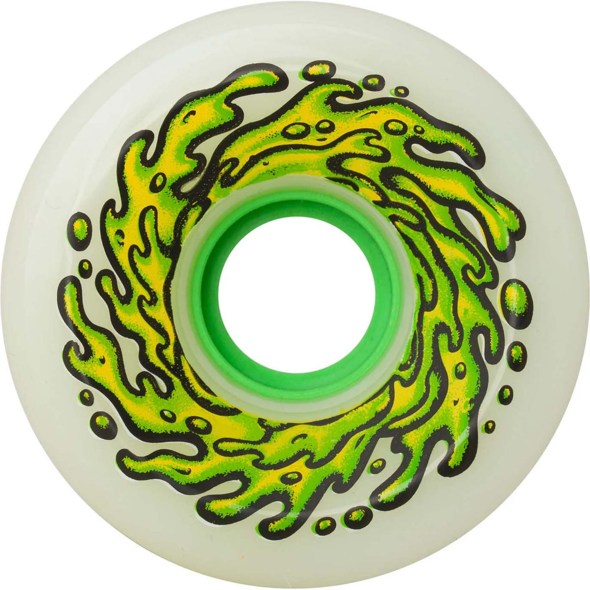 Santa Cruz Slime Balls OG Slime Skateboard Wheels - White 66mm
