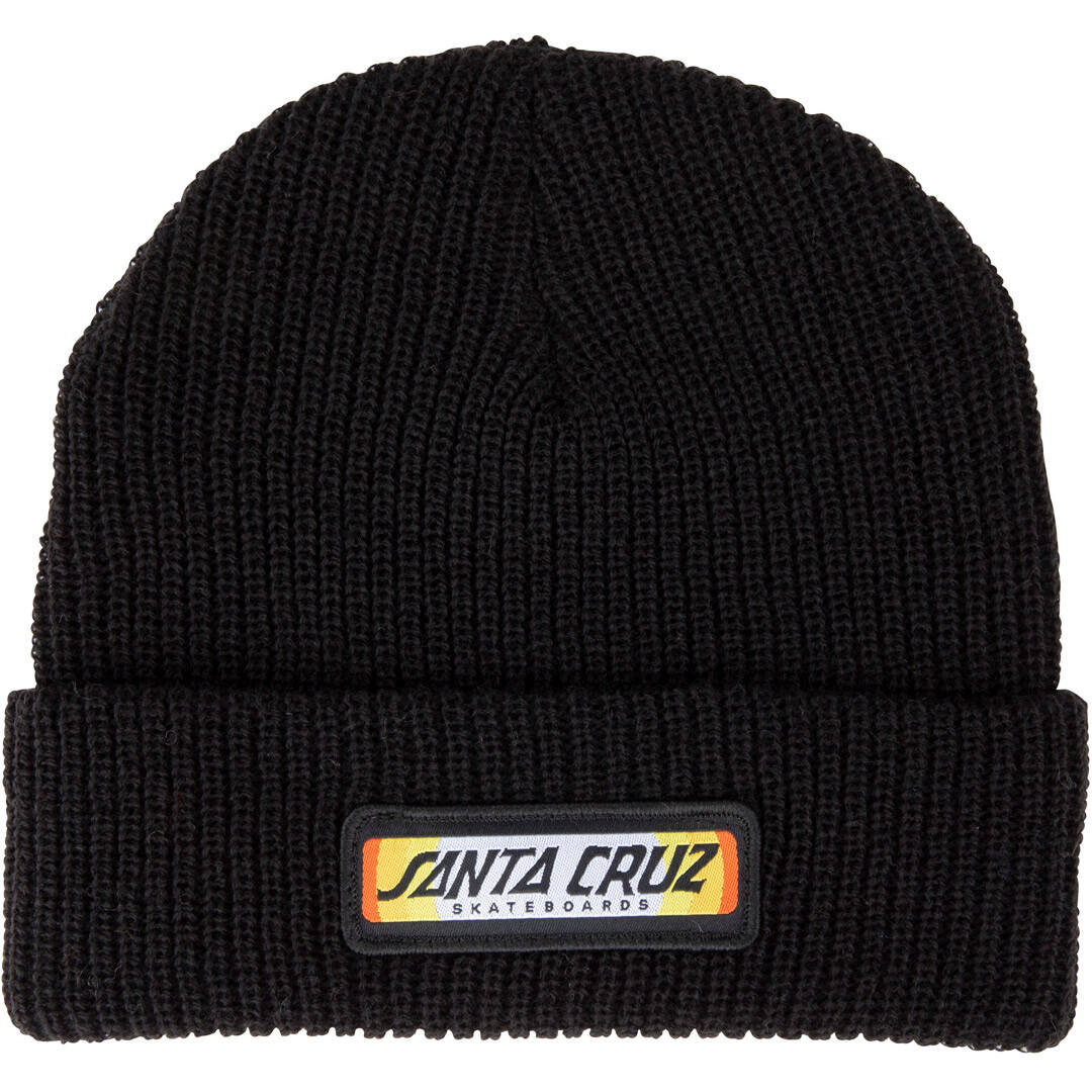 Santa Cruz Sundown Ray Strip Beanie - Black