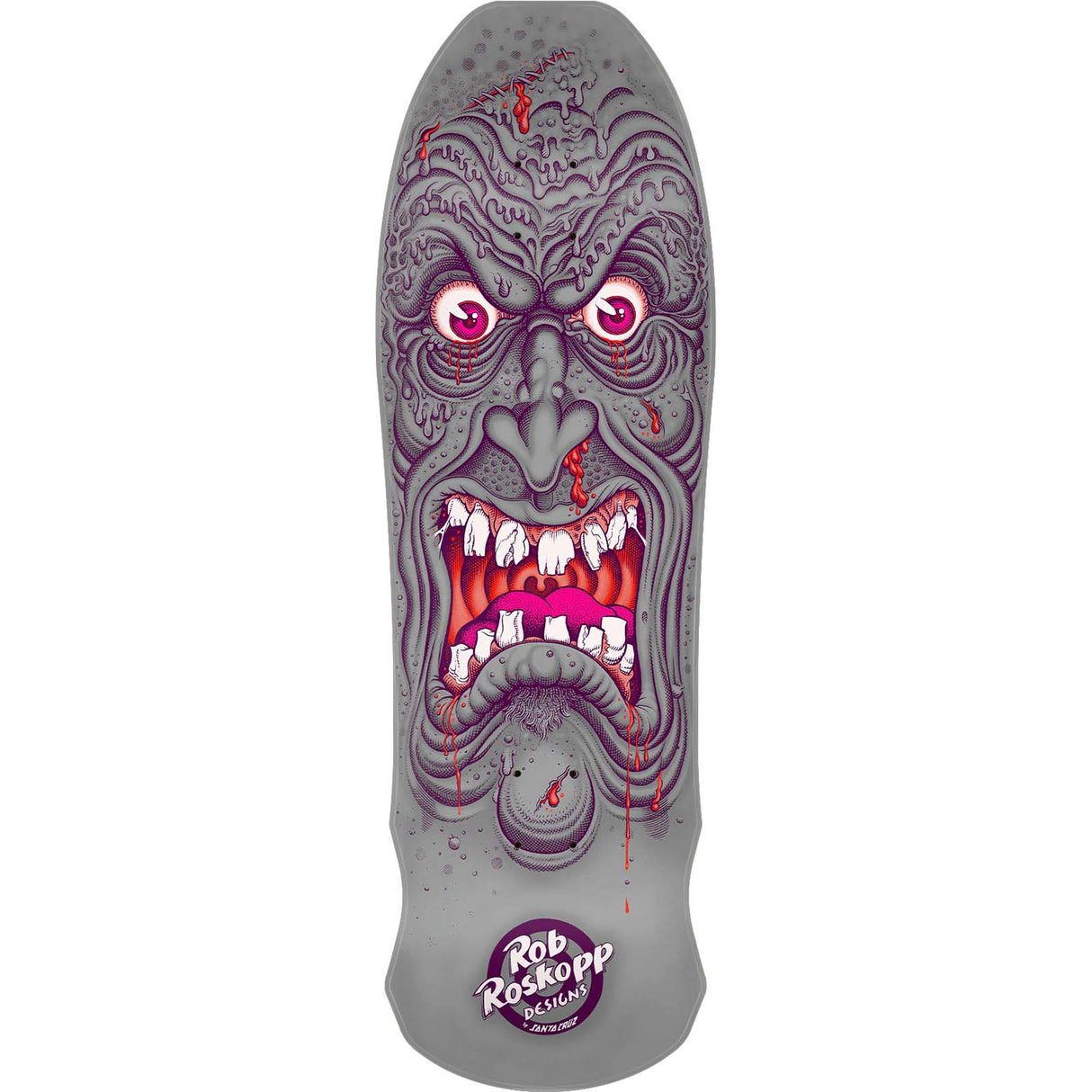 Santa Cruz Face Florian Skateboard Deck - Roskopp 9.5"