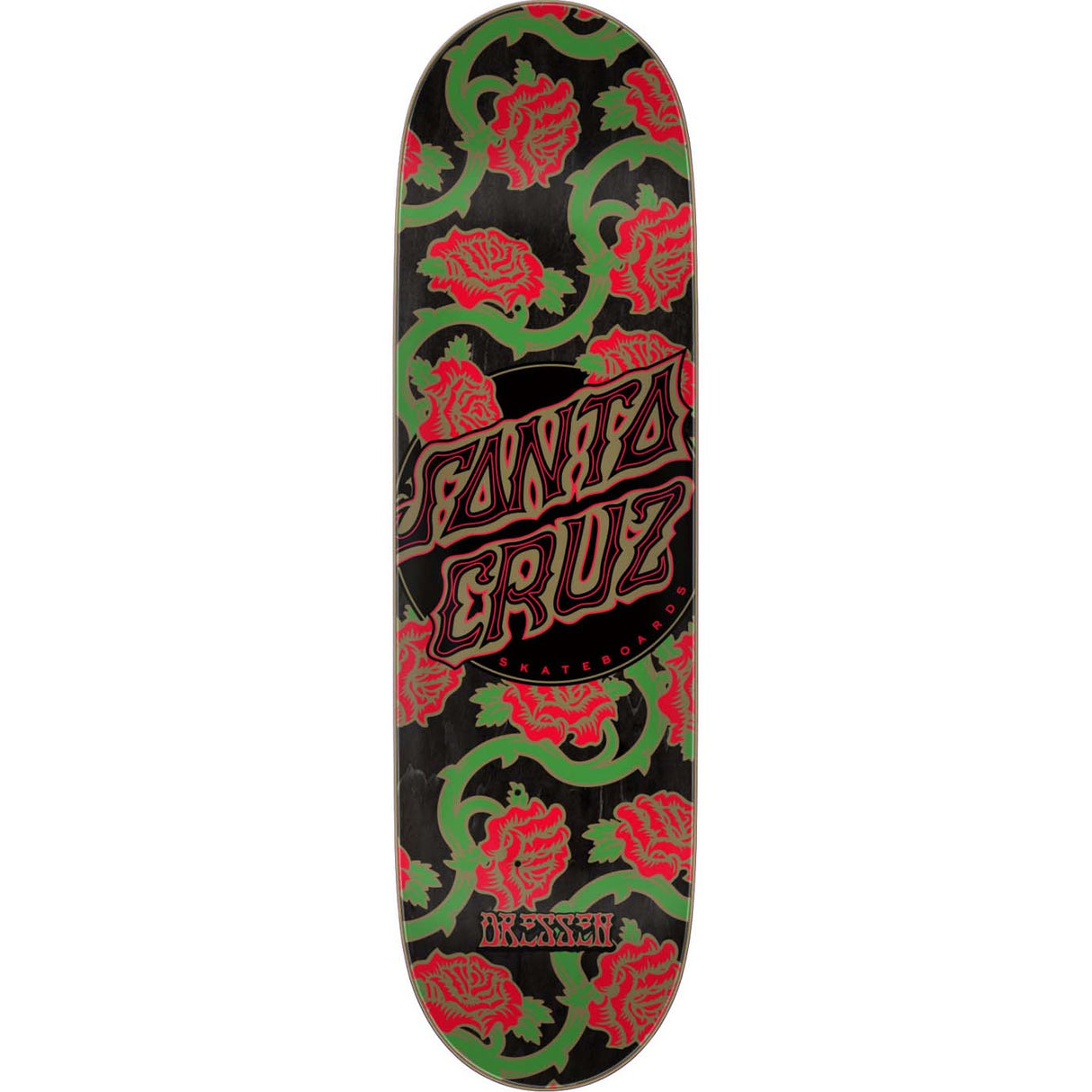 Santa Cruz Pro VX Roses Dot Skateboard Deck - Dressen 8.8"