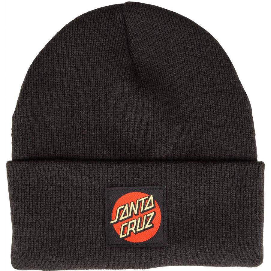 Santa Cruz Classic Label Dot Beanie - Black