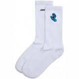 Santa Cruz Screaming Mini Hand Socks - White