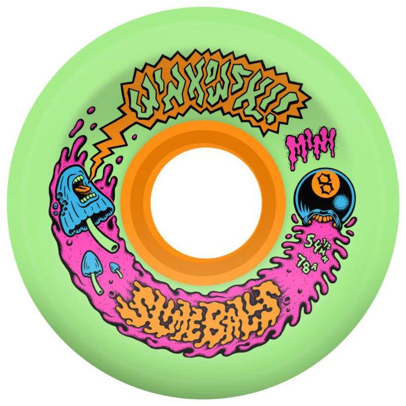 Santa Cruz Slime Balls Winkowski Mini OG Slime 78a Skateboard Wheels - Multi 54mm