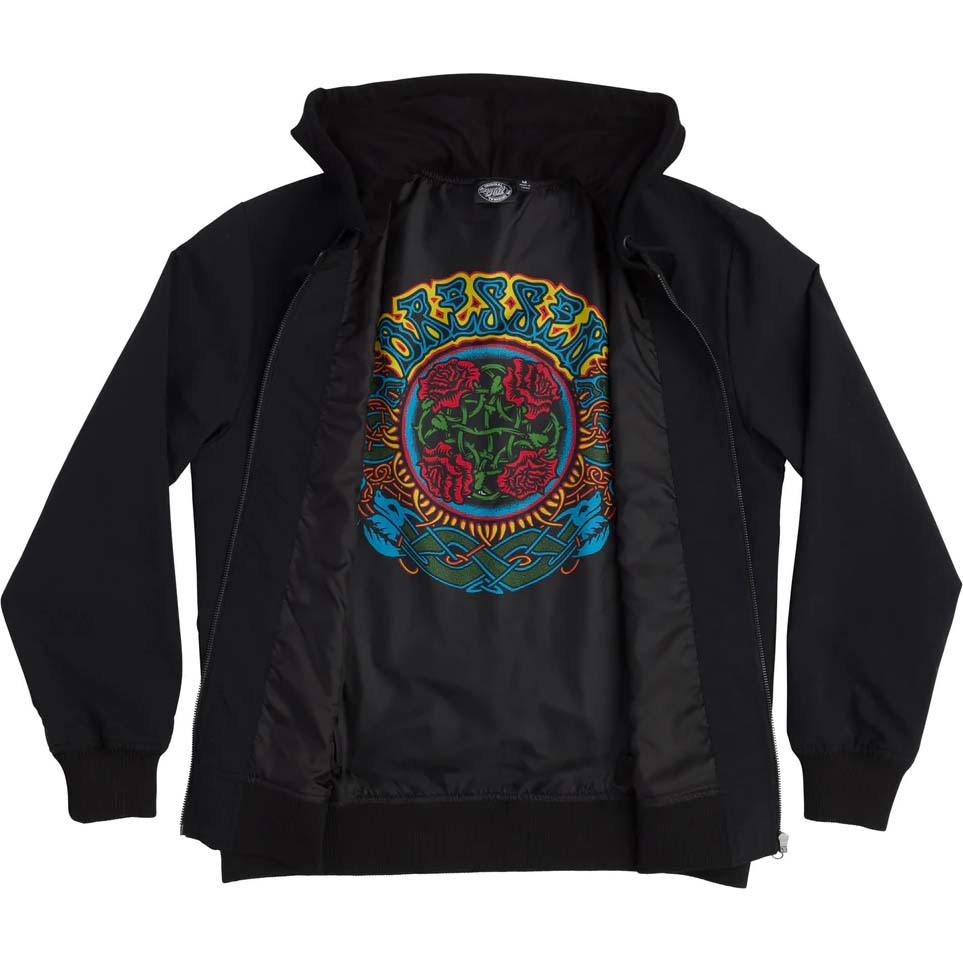 Santa Cruz Dressen Roses Bomber Jacket - Black