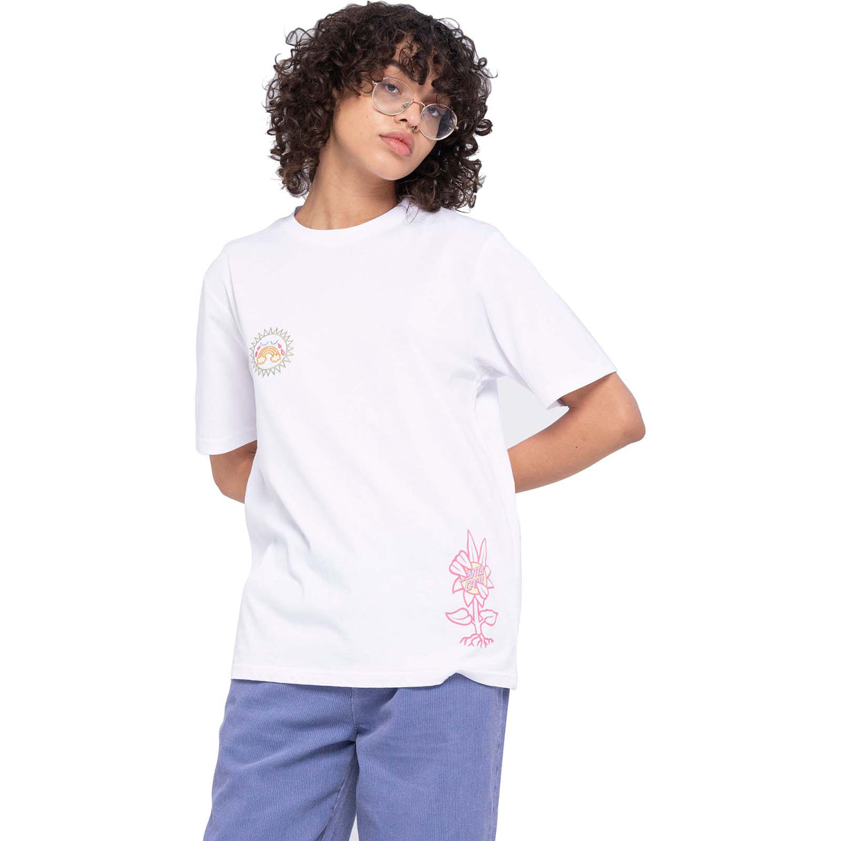 Santa Cruz SC Garden Womens T Shirt - White