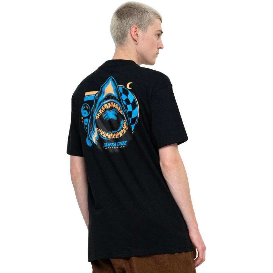 Santa Cruz Shark Trip T Shirt - Black
