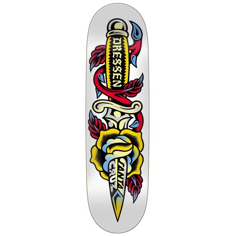Santa Cruz Rose Dagger Skateboard Deck - Dressen 8.7"