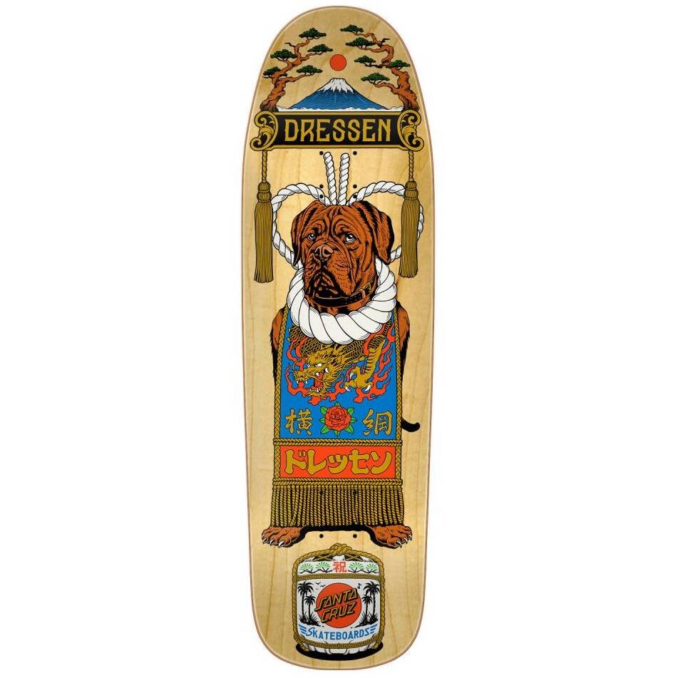 Santa Cruz Sumo Dog Skateboard Deck - Dressen 9.3"