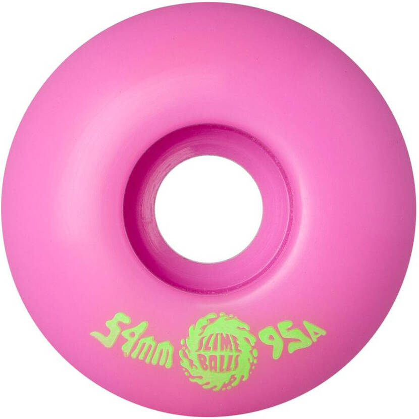 Santa Cruz Slime Balls Snot Rockets Pastel 95a Skateboard Wheels - Pink 54mm