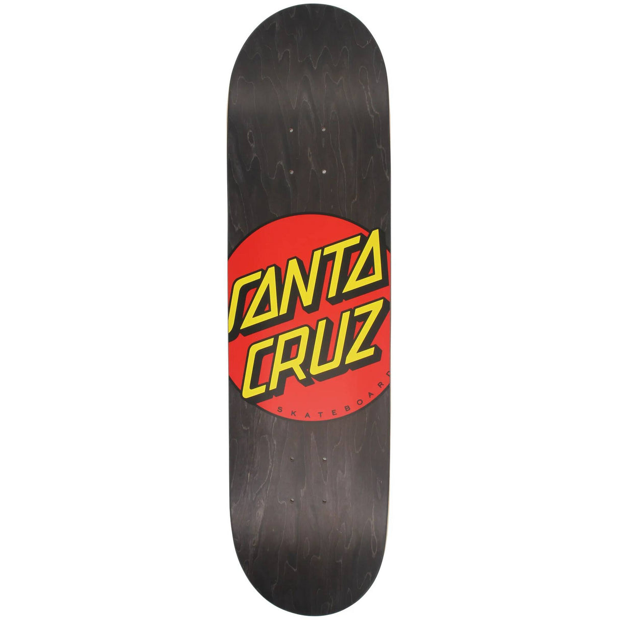 Santa Cruz Classic Dot Skateboard Deck - Black 8.25''