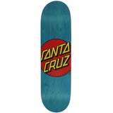 Santa Cruz Classic Dot Skateboard Deck - Blue 8.5''