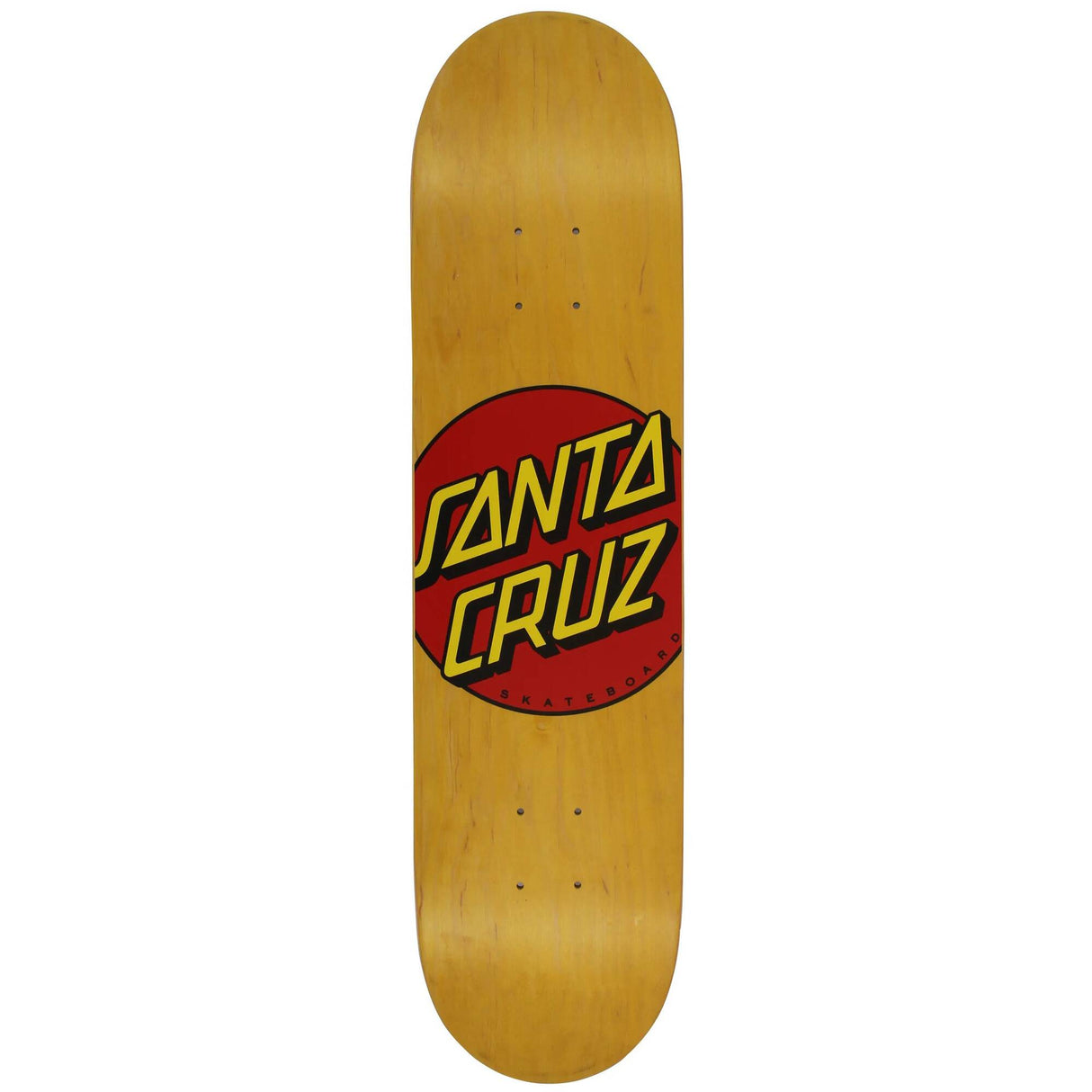 Santa Cruz Classic Dot Skateboard Deck - Yellow 7.75''