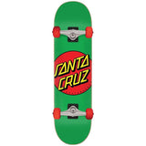 Santa Cruz Classic Dot Mid Sk8 Complete Skateboard - Green 7.8''