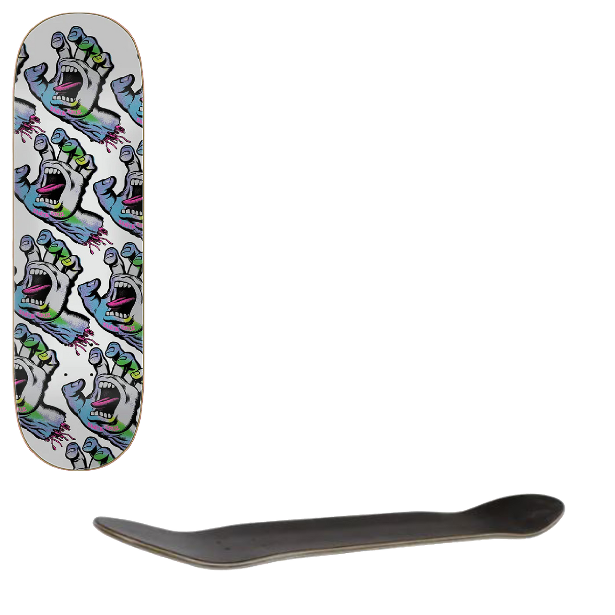 Santa Cruz Holo Screaming Hand Skateboard Deck - 8.25"
