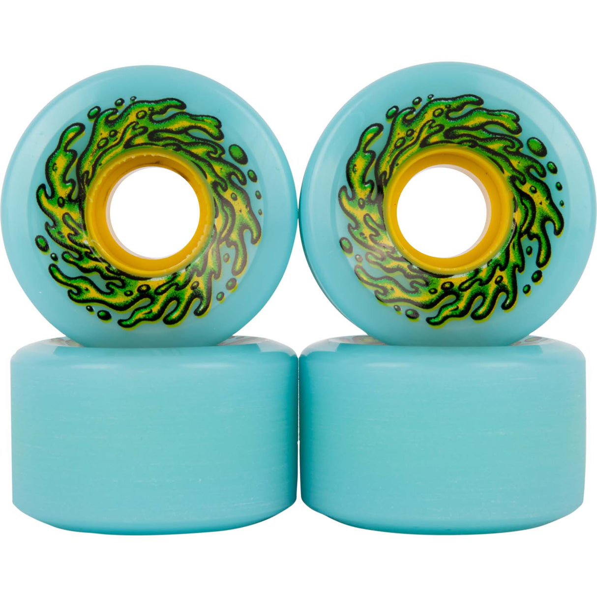 Santa Cruz Slime Balls Mini OG Slime Skateboard Wheels - Blue 54.5mm