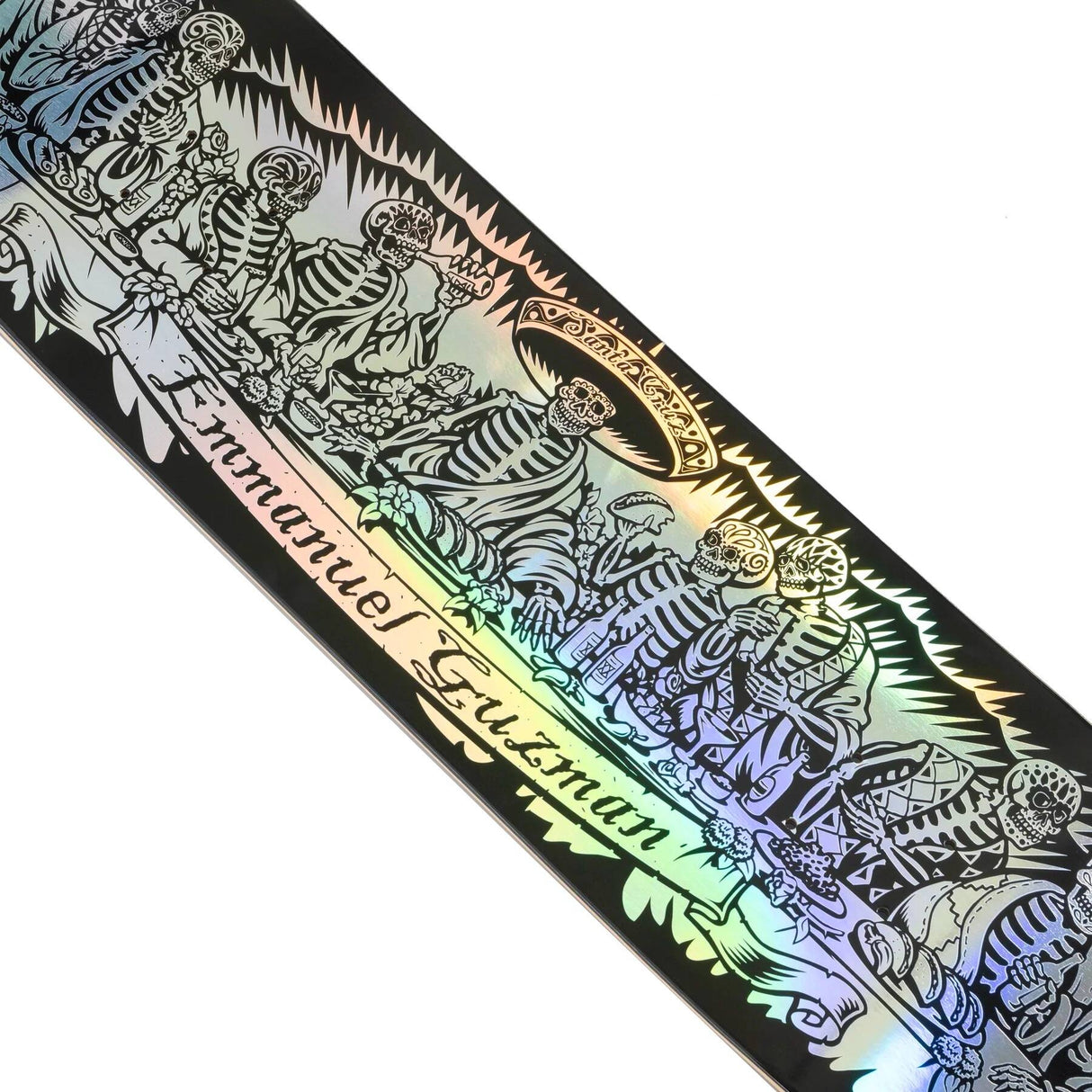 Santa Cruz 20 Years Dining With The Dead Pro Skateboard Deck - Guzman 8.27"