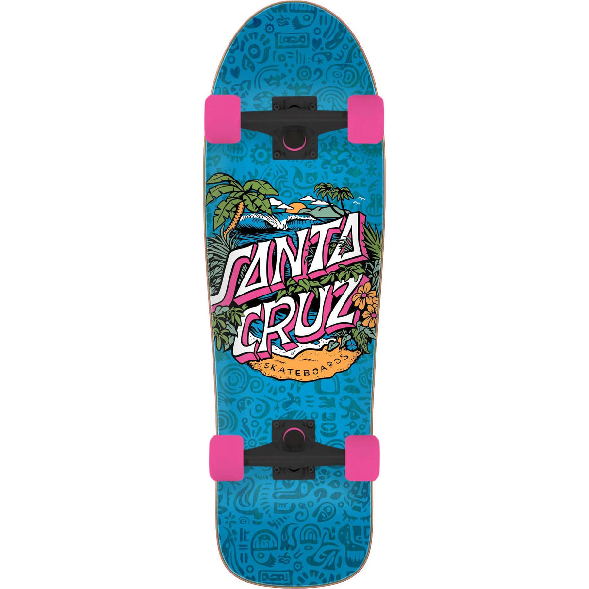 Santa Cruz Aloha Dot Shaped Cruiser Complete - 9.7" x 31.67"