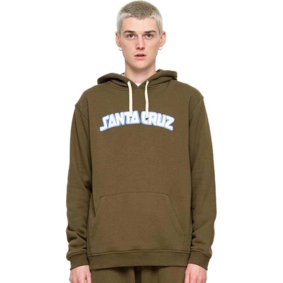 Santa Cruz Arch Strip Hoodie - Uniform Green
