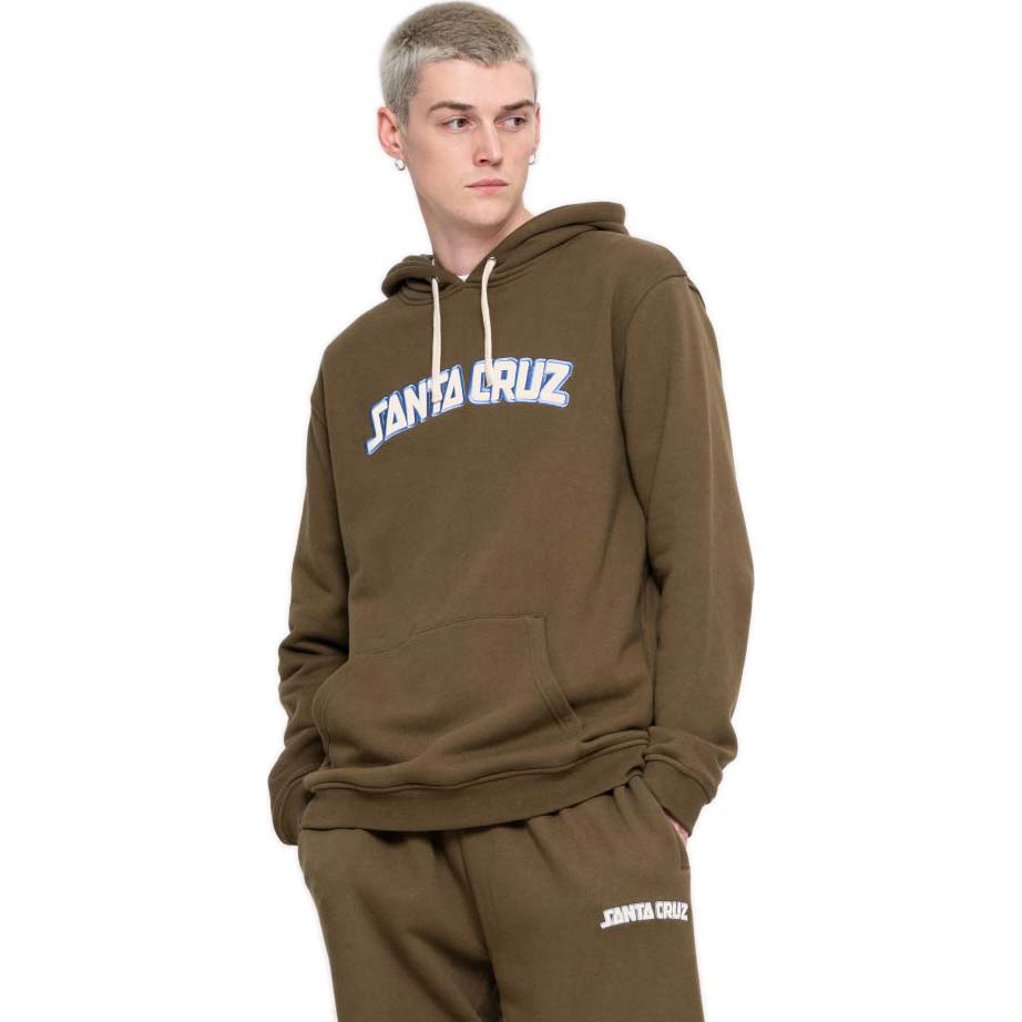 Santa Cruz Arch Strip Hoodie - Uniform Green