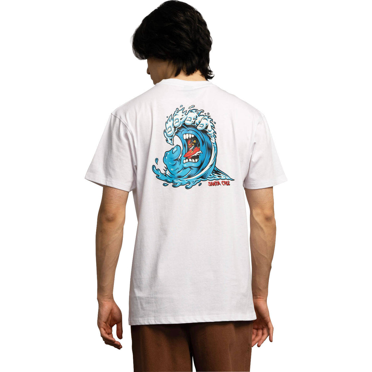 Santa Cruz Screaming Wave T Shirt - White