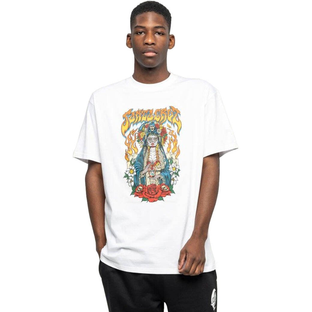 Santa Cruz Muerte T Shirt - White