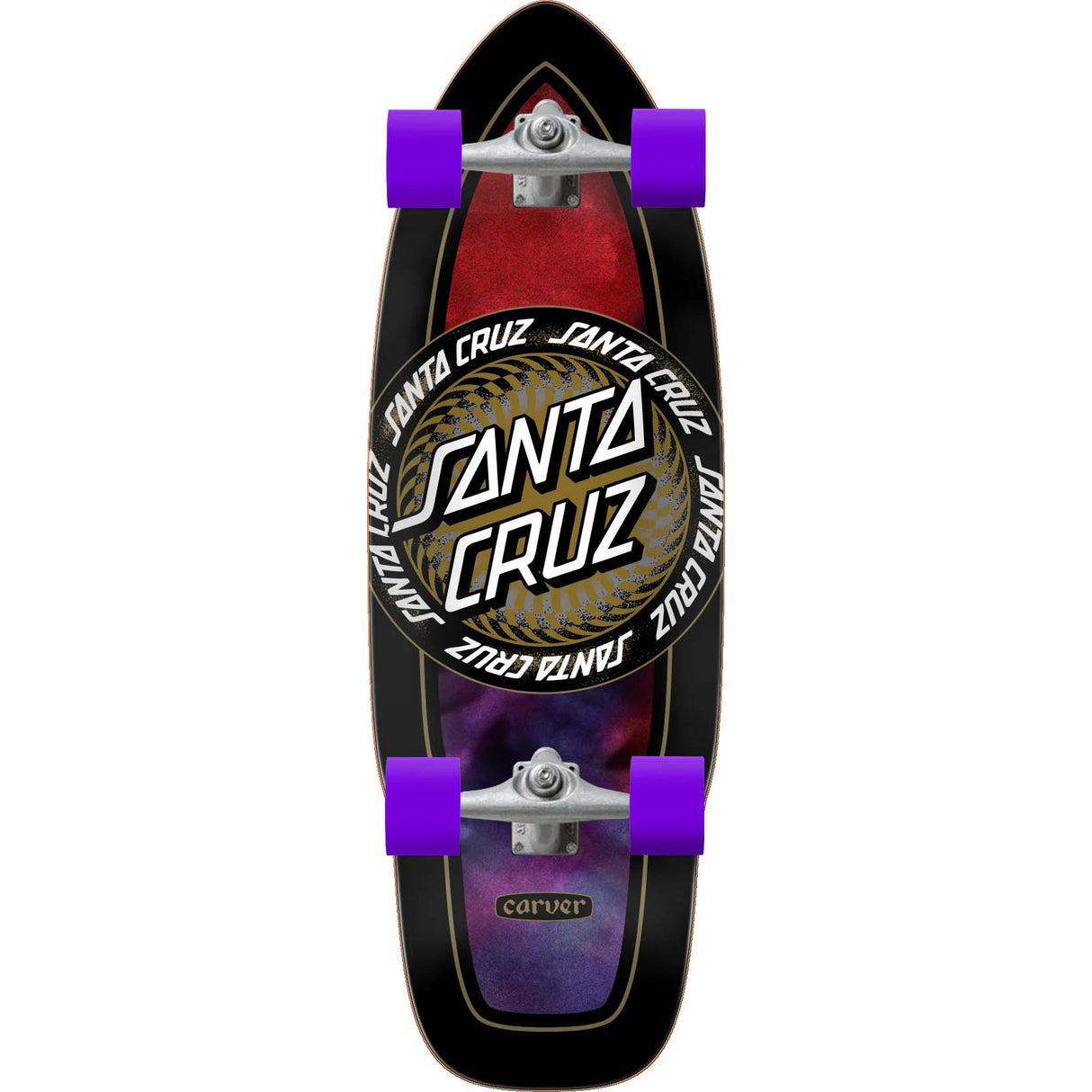 Santa Cruz Surfskate Infinite Ringed Dot Cut Back Complete Cruiser - 9.75"