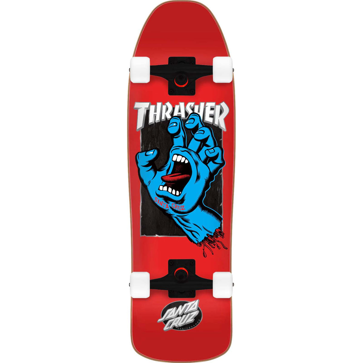 Santa Cruz x Thrasher Screaming Hand Complete Cruiser - 9.35"