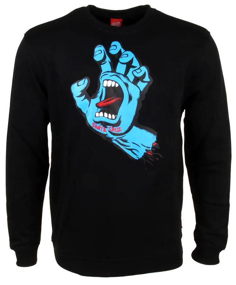 Santa Cruz Screaming Hand Crewneck - Black