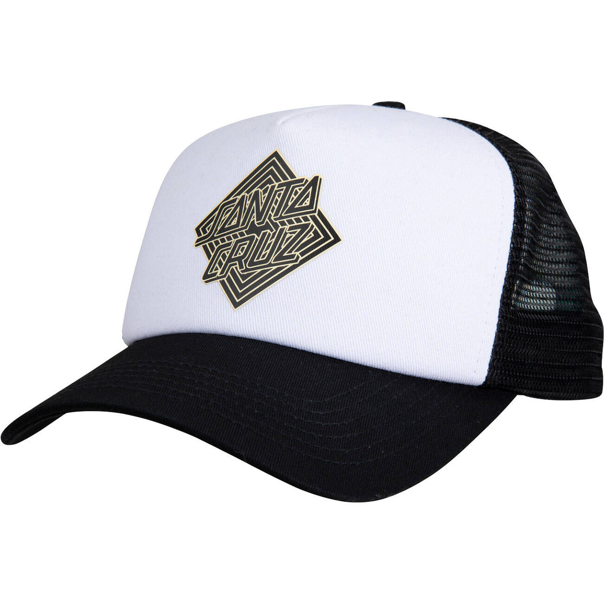 Santa Cruz Solitaire Dot Meshback - White