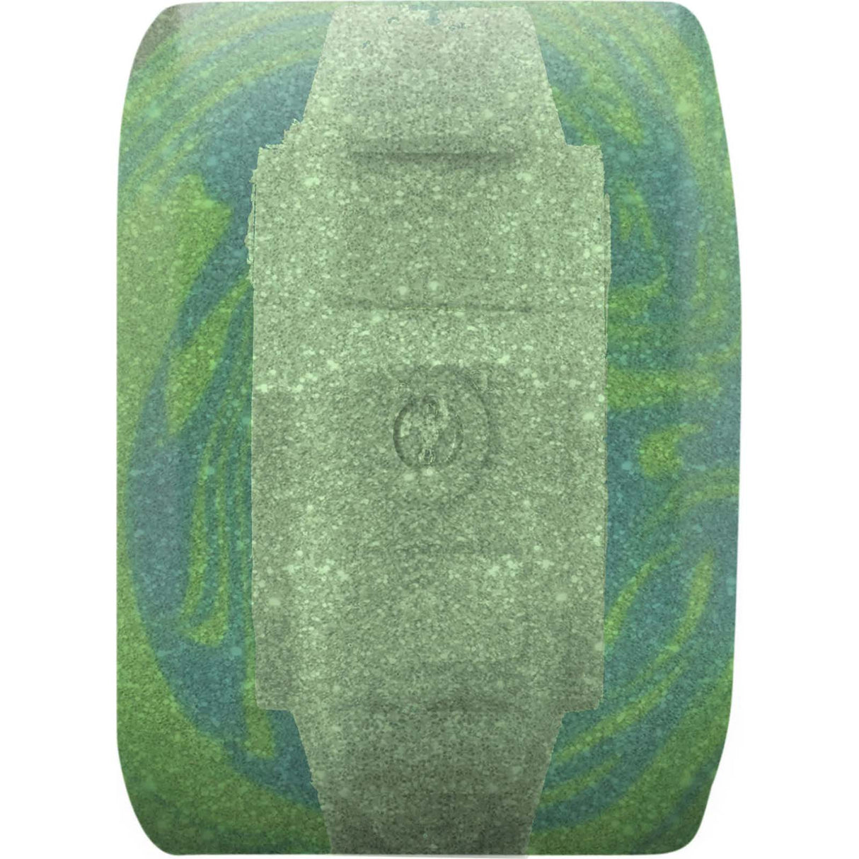 Santa Cruz Slime Balls Light Ups OG Slime Skateboard Wheels - Blue/Green Glitter 60mm