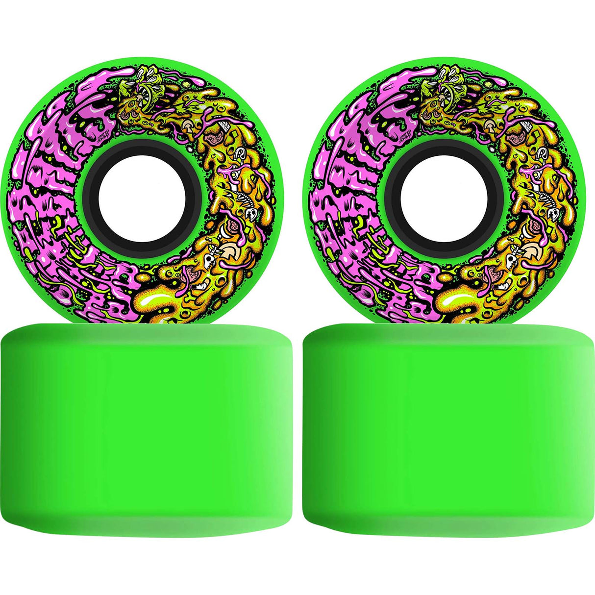 Santa Cruz Slime Balls Dirty Donny OG Slime Skateboard Wheels - Green 54mm