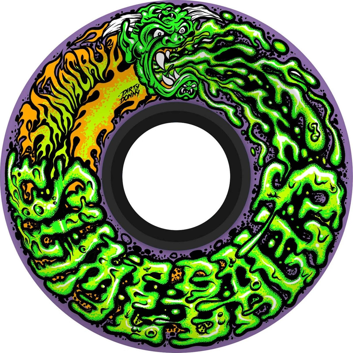 Santa Cruz Slime Balls Dirty Donny OG Slime Skateboard Wheels - Purple 60mm