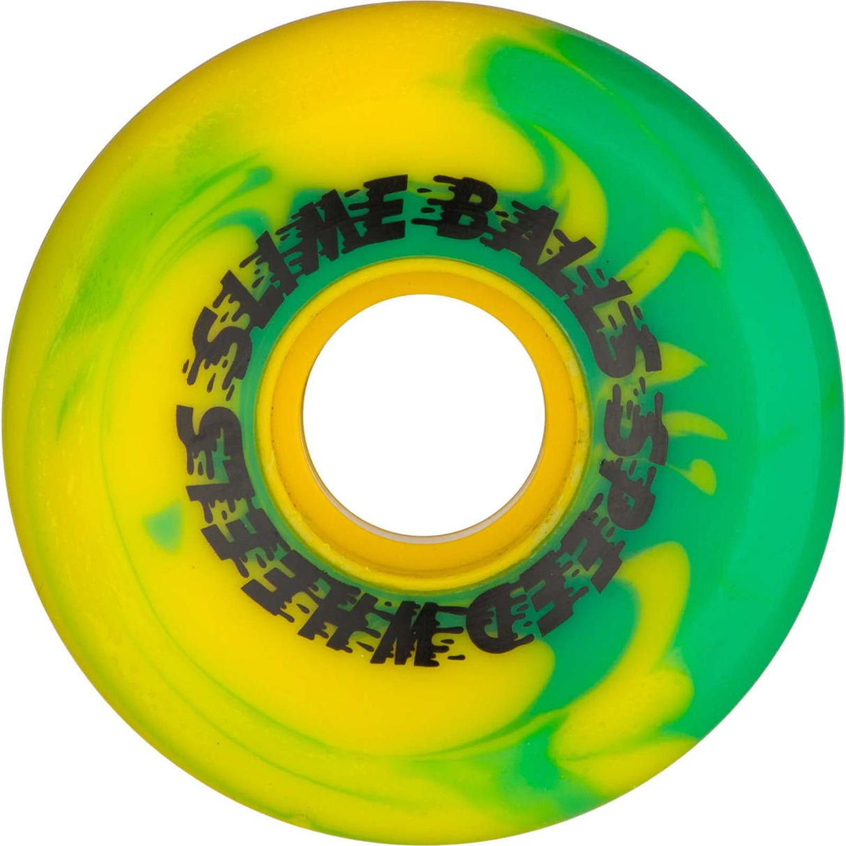 Santa Cruz Slime Balls Spewage OG Slime Skateboard Wheels - Green/Yellow 60mm
