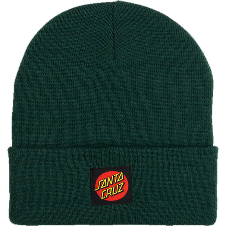 Santa Cruz Classic Label Beanie - Dark Olive