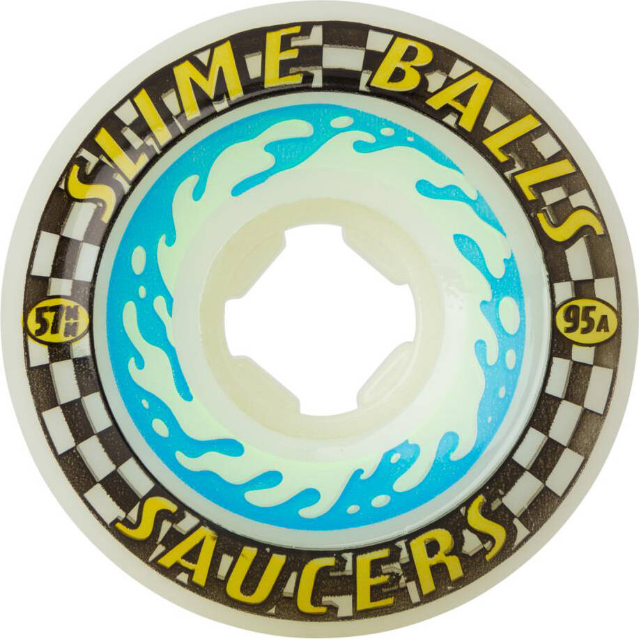 Santa Cruz Saucers 95a Skateboard Wheels - Multi 57mm