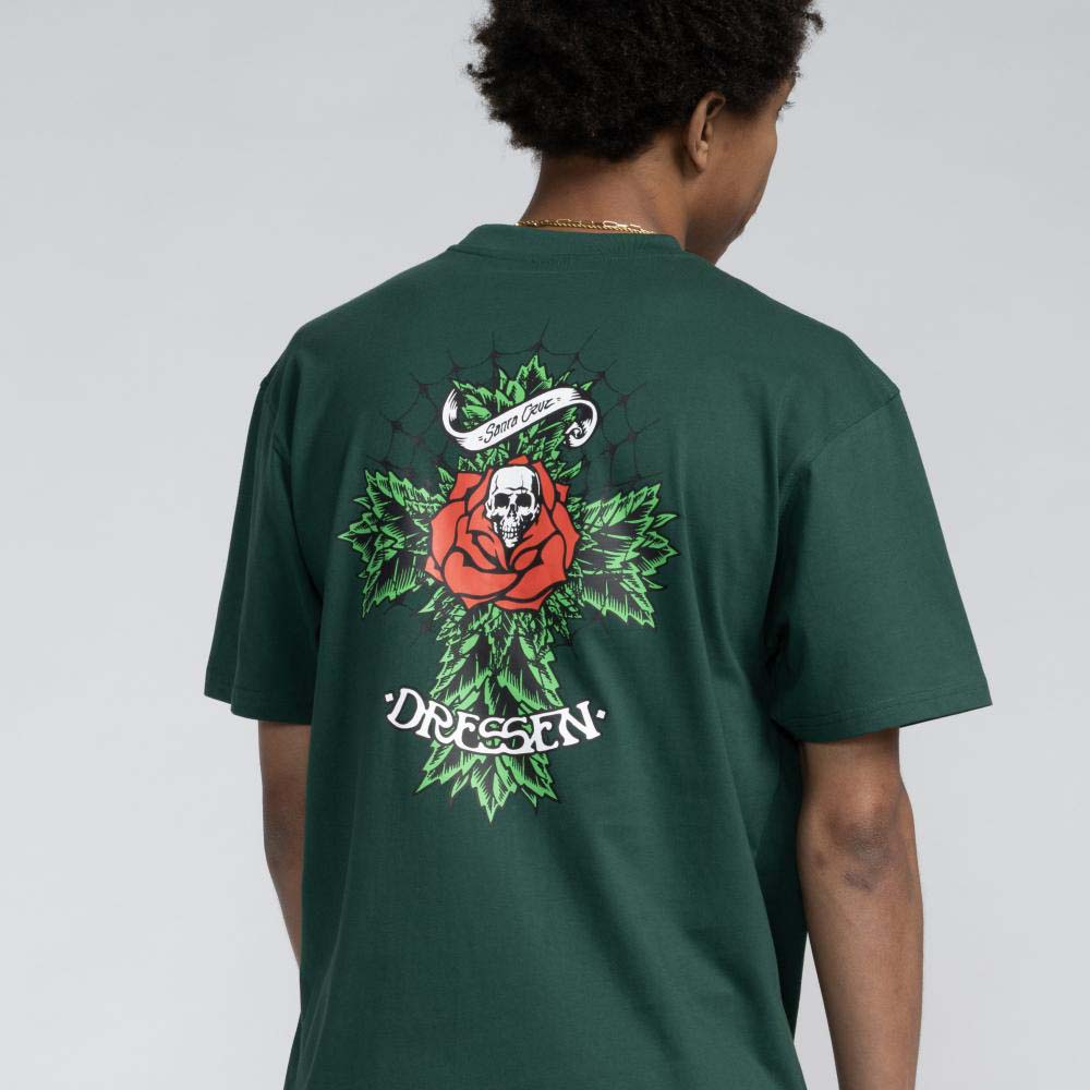 Santa Cruz Dressen Rose Cross 2 T Shirt - Rainforest