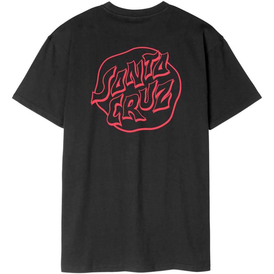 Santa Cruz Fever Dream Mono Dot T Shirt - Black