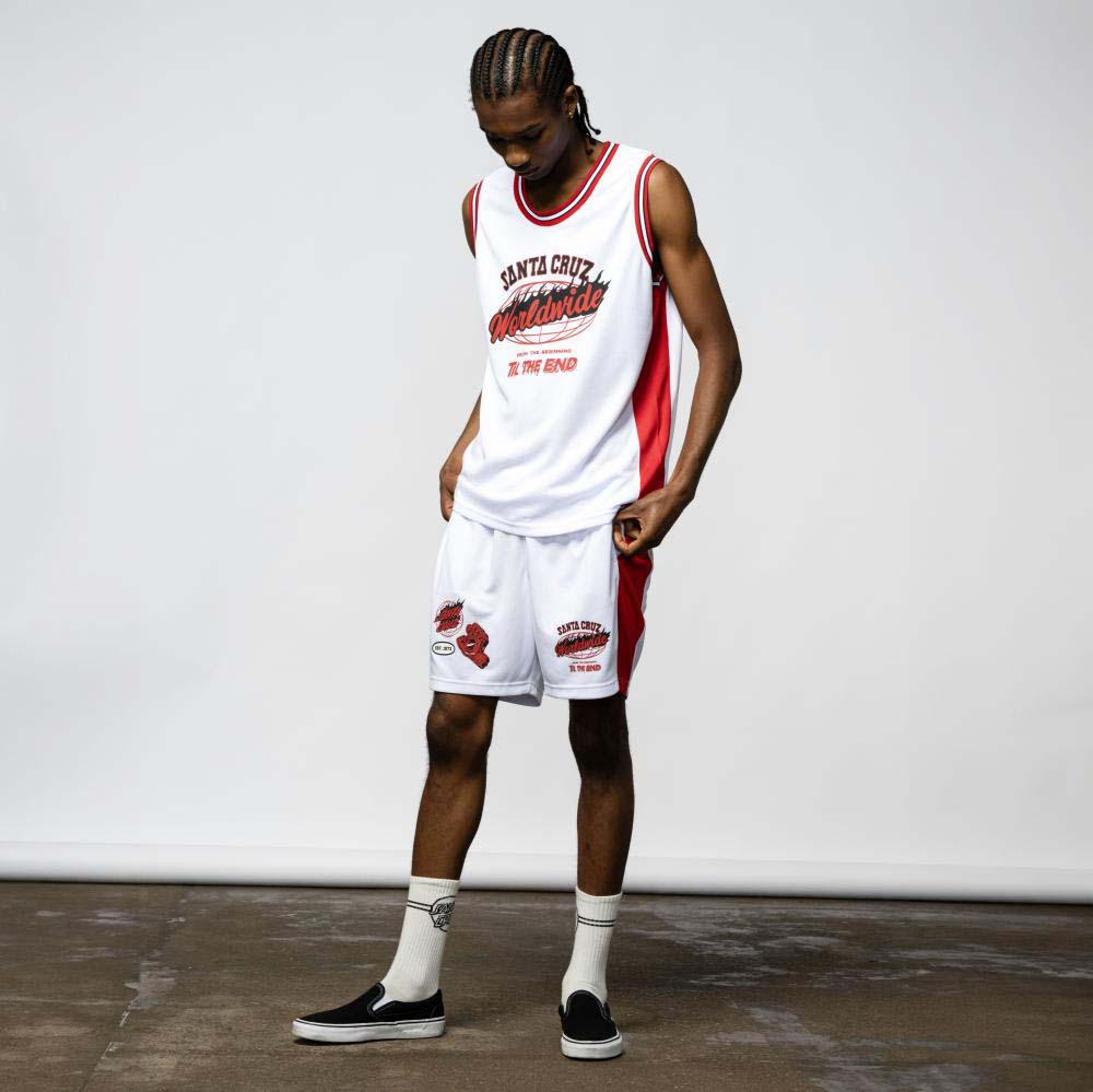 Santa Cruz TTE Worldwide Mesh Vest - White